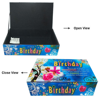 "Birthday Glass Box - 303- 001 - Click here to View more details about this Product